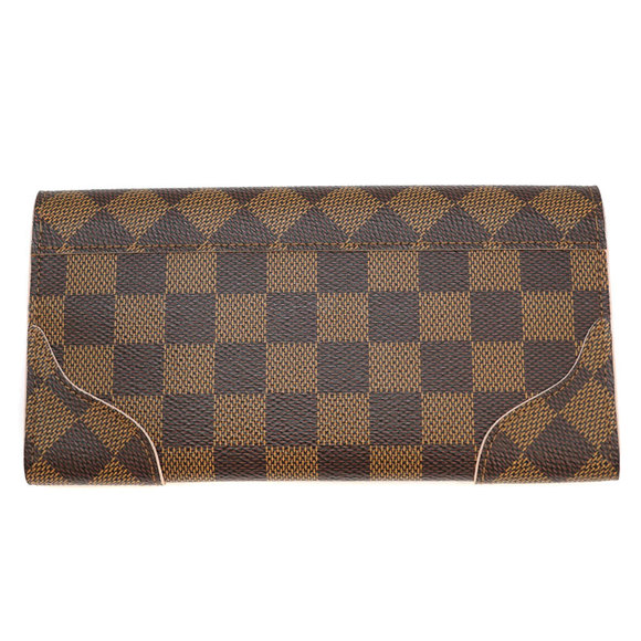 Louis Vuitton Brown Kaisa Wallet Portefeuille Pink Damier - Picture 1 of 15